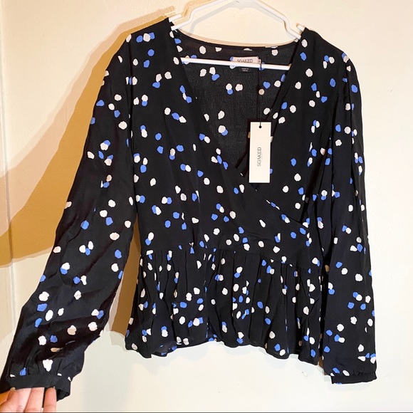 NWT FLOWY POLKA DOT TOP / BLOUSE | SOAKED - Picture 11 of 11
